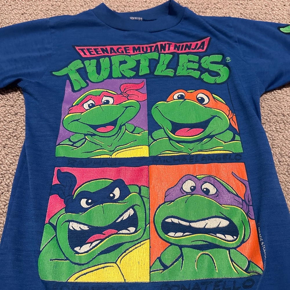 Teenage Mutant Ninja Turtles Long-Sleeve Shirt | Small or Medium | 1990